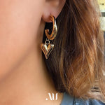 aretes de corazón, arracadas de dije de corazón, aretes de acero con corazones, aretes hipoalergénicos, joyeria hipoalergénica,arete de moda, accesorios, joyeria de moda, bisutería, joyería mexicana, joyeria, joyeria chic, joyas trendy 