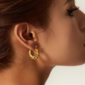 twist arracadas acero inoxidable