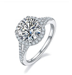 ROUND I HALO RING 1.5CT