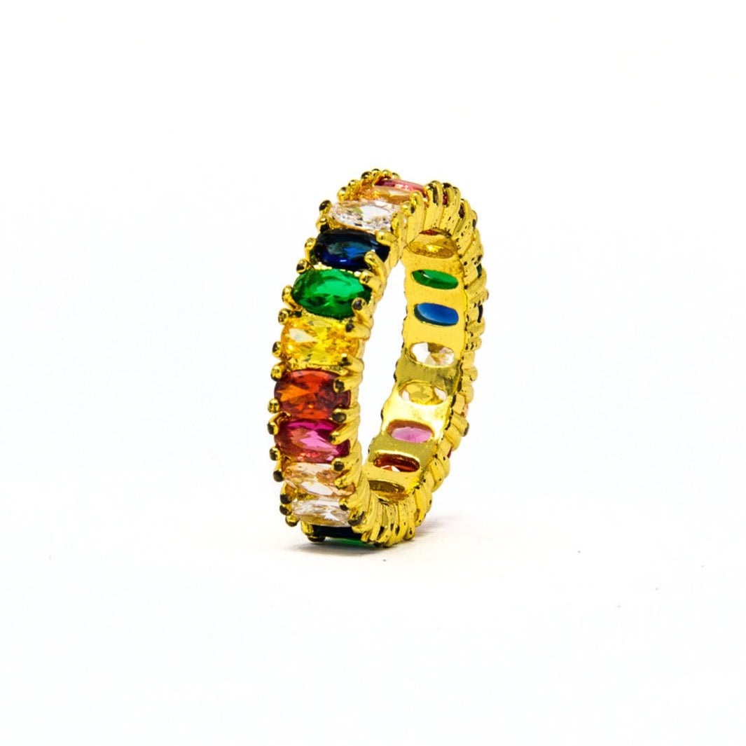 RAINBOW OVAL RING