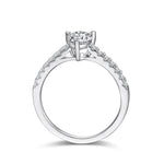 1ct heart cut moissanite ring engagement ring promise ring / anillo de compromiso  anillo de promesa diamante anillo diamante corazon moissanita de corazon / bague amour bague coeur diamant diamond