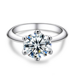 2ct moissanite ring diamond / anillo compromiso 2 quilates anillo compromiso / anillo personalizado / bague fiancelle