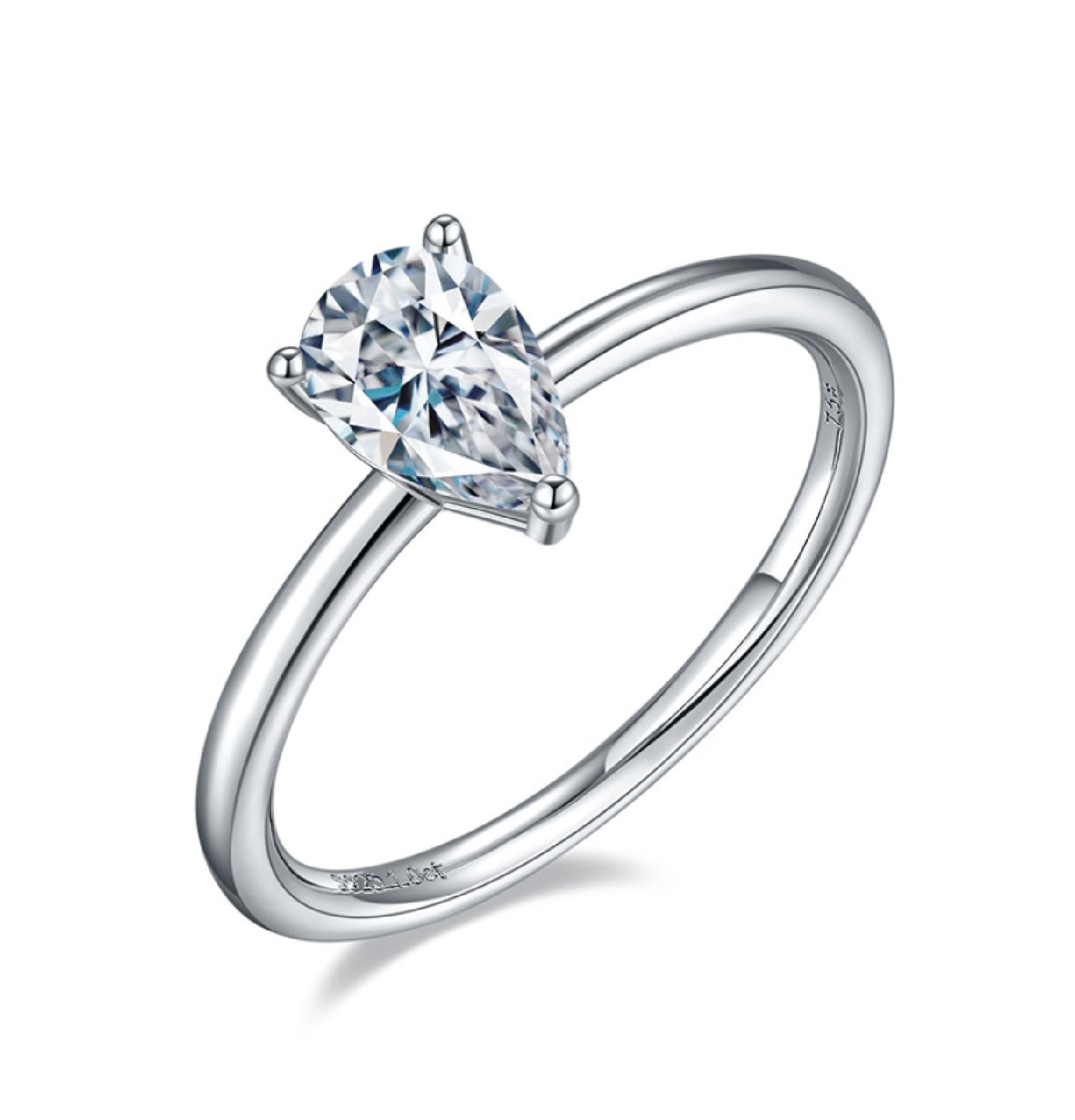 PEAR CUT RING 1CT