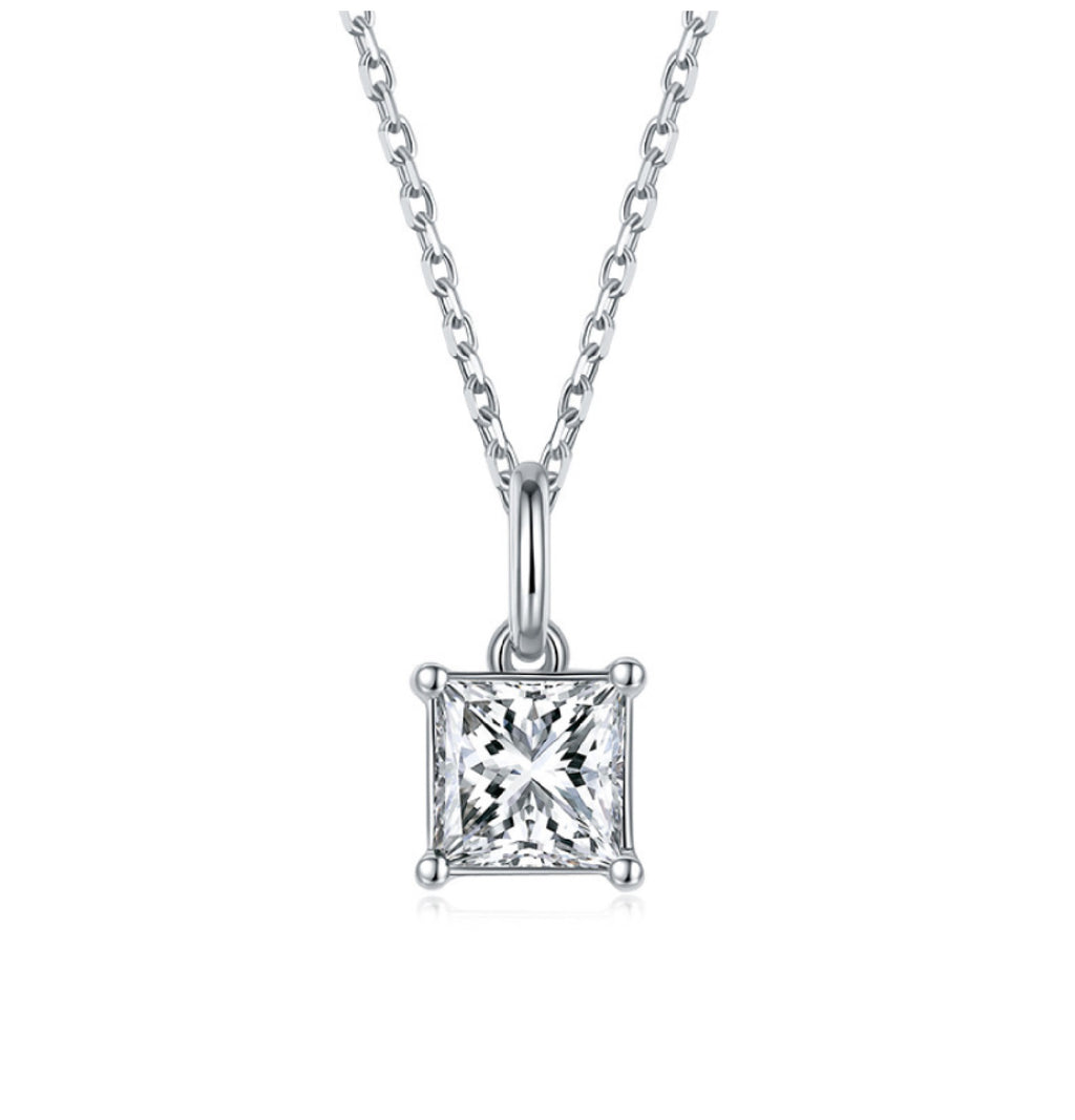 PRINCESS CUT PENDANT 1CT