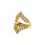 anillo arrow de baño de oro, joyeria mexicana