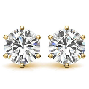 BOUCLES D’OREILLES RONDES 1 CT