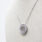 SILVER LETTER NECKLACE