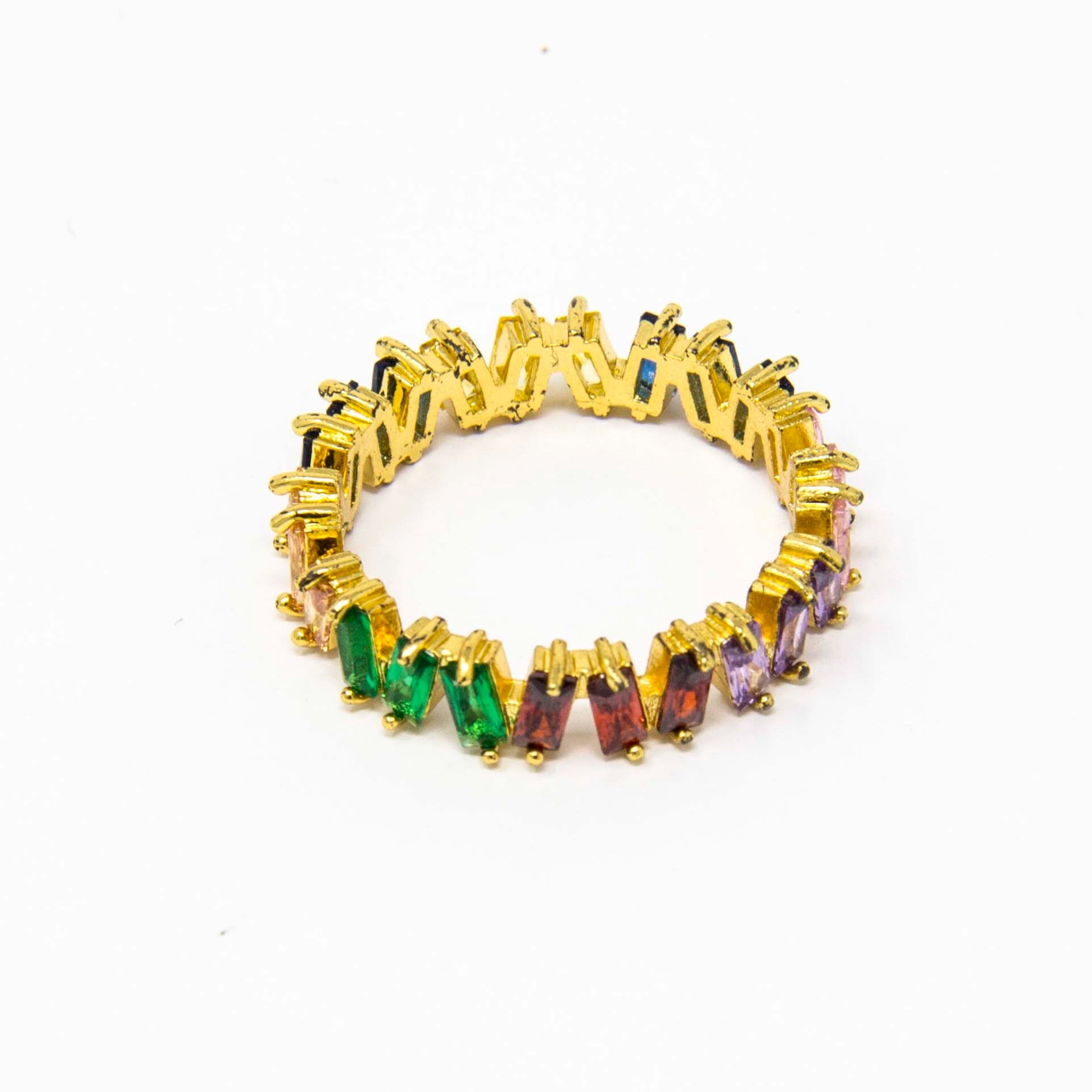 ZIGZAG RAINBOW RING