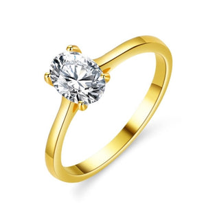 BAGUE MOISSANITE OVALE 1CT