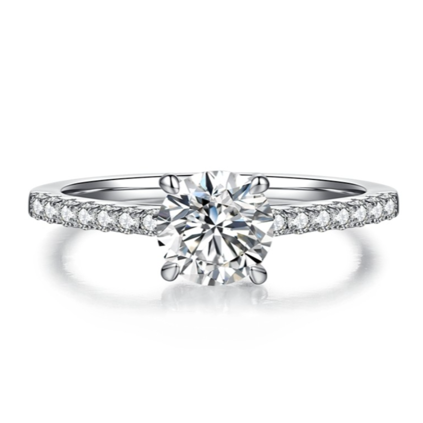 ROUND PAVÉ RING 1CT