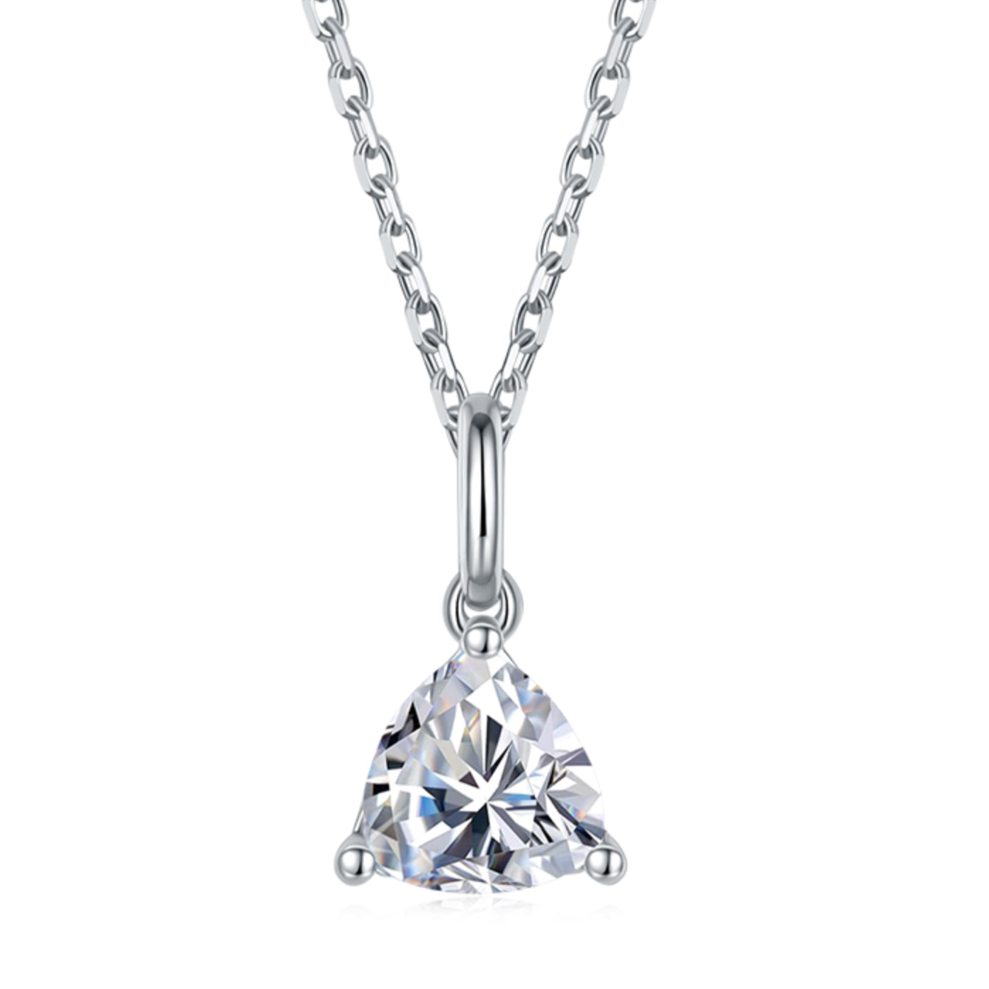 TRILLIANT CUT NECKLACE 1CT