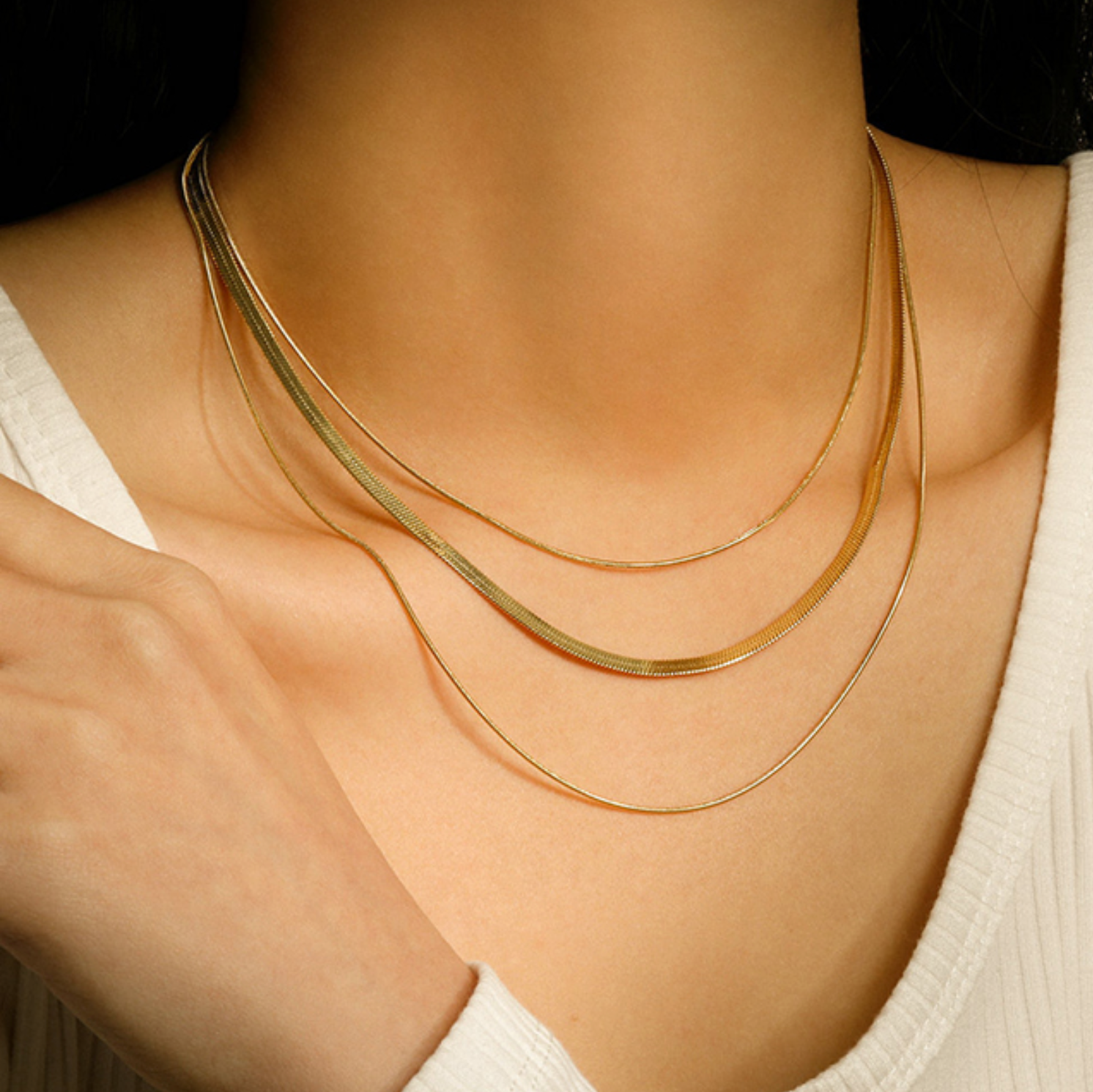 TRIPLE SOHO NECKLACE