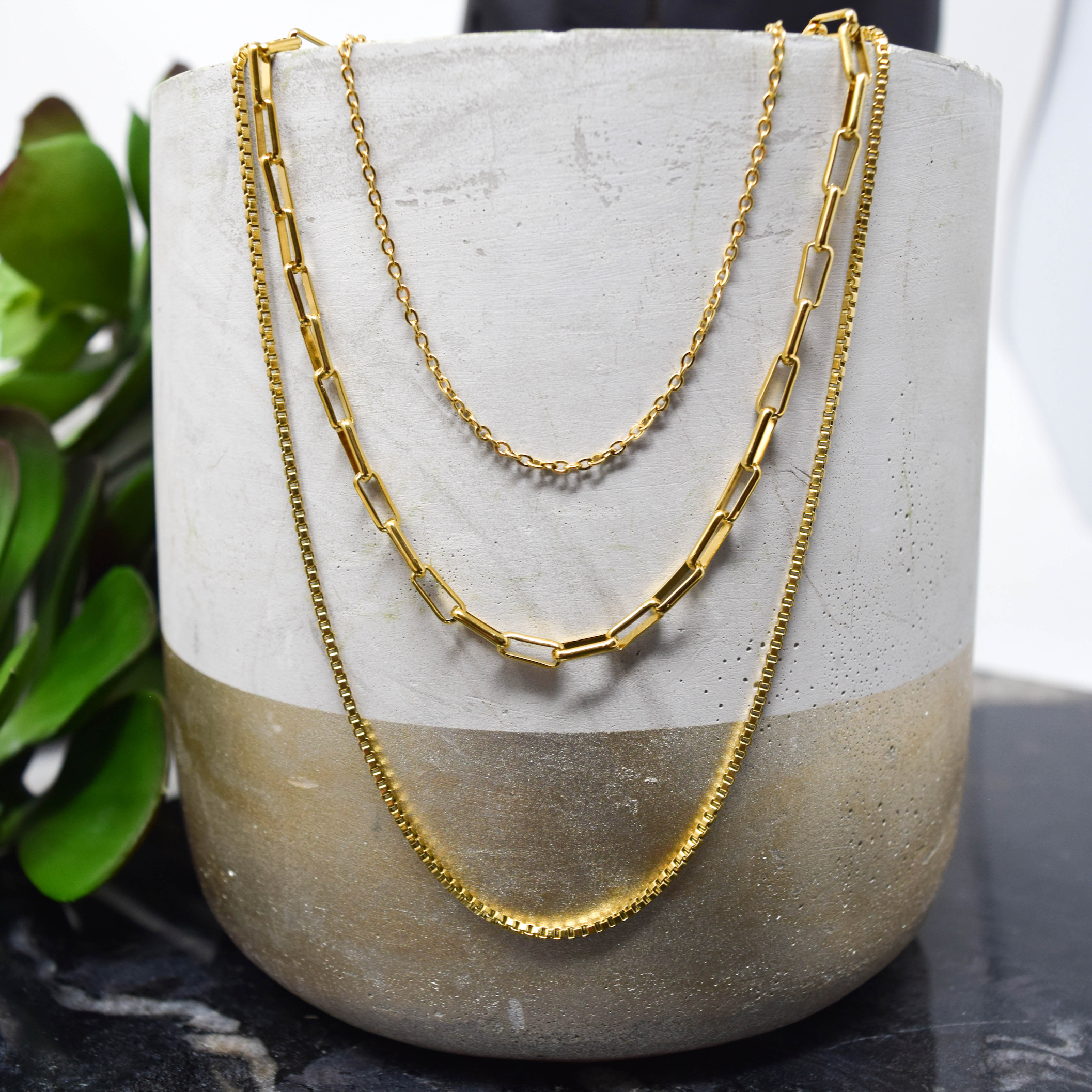 TRIPLE BALVA NECKLACE