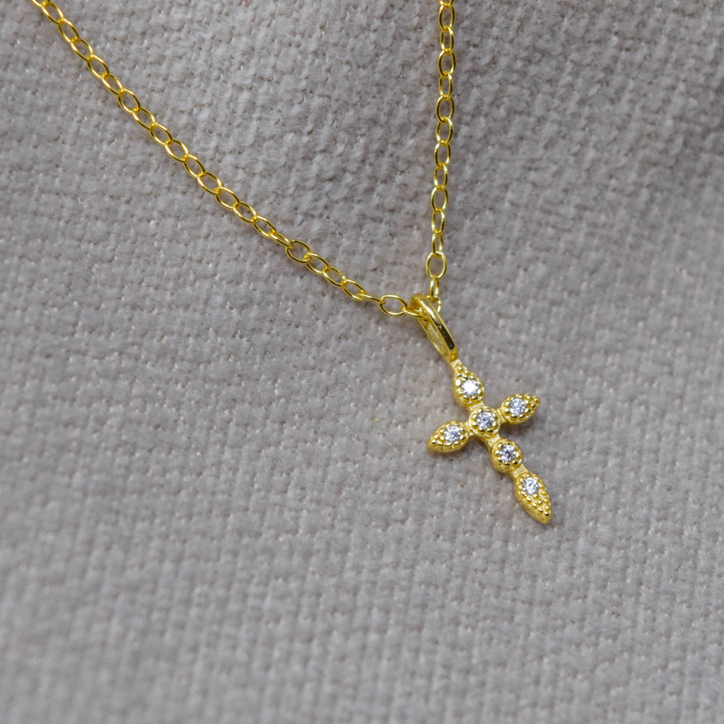 SPARK CROSS NECKLACE