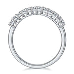 princess cut moissanite ring band / anillo corte princesa, alianza  corte princesa, churumbela, anillo de compromiso de moissanita corte princesa, churumbela de diamantes corte princesa, anillo de plata de moissanitas princesa, anillo de plata de diamante corte princesa, wedding band, wedding jewelry, anillo de compromiso, joyeria de moissanita, joyeria fina, bague de diamant moissanite, moissaite ring, engagement ring, diamond ring, bague fiancelle