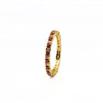 anillo zirconia colores, joyeria mexicana, joyeria de baño de oro