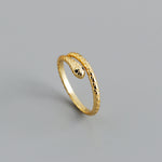 snake ring anillo con zirconia, anillo de zirconias, anillo ajustable con zirconias, anillos de baño de oro, joyeria de moda, joyeria mexicana, anillo plata, anillo lata 925, joyeria plata 