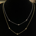 cadena fina en plata esterlina con baño de oro 18k, joyería mexicana, collar fino de plata 