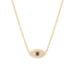 collar de ojo de protección en baño de oro , joyería mexicana 
