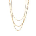 collar multiple layered, collar triple de cadenas, cadena de acero inoxidable, joyería, joyería mexicana, joyería acero inoxidable