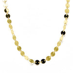 collar sequin lentejuela baño de oro