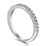 eternity ring moissanite diamonds / alianza anillo de moissanitas diamantes alianza matrimonio / bague fiancelle bague diamant