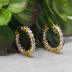 arracadas de cristales, arracadas de zirconias, hoops de bodas, aretes de boda, joyeria de eventos, joyeria de bodas, aretes hipoalergénicos, joyeria hipoalergénica,arete de moda, accesorios, joyeria de moda, bisutería, joyería mexicana, joyeria, joyeria trendy