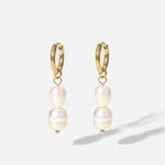 huggies de perlas naturales en acero inoxidable, aretes acero inoxidable, aretes de perlas naturales , aretes perlas barrocas, bisutería, joyeria de playa, joyeria mexicana