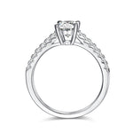 oval cut 1ct moissanite diamond ring / engagement ring / anillo compromiso / 1ct oval diamante moissanita / anillo pave / pave ring / bague fiancelle / bague diamant 