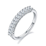 oval cut moissanite ring diamonds / anillo de diamantes de moissanita corte oval / alianza de matrimonio / bague fiancelle diamant