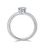 pear cut ring moissanite diamond ring engagement ring / anillo moissanita corte pera anillo compromiso diamante / bague diamant taille poire