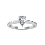 pear cut ring moissanite diamond ring engagement ring / anillo moissanita corte pera anillo compromiso diamante / bague diamant taille poire