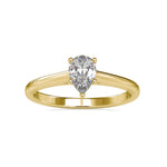 pear cut ring moissanite diamond ring engagement ring / anillo moissanita corte pera anillo compromiso diamante / bague diamant taille poire