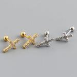 piercing nariz, piercing plata, piercing de cruz, piercing baño de oro y plata, piercing hipoalergénico, piercing nariz, piercing cruz, piercing, joyeria plata joyeria mexicana