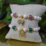 pulsera perlas naturales, pulsera elefante con perlas, pulsera de la suerte, pulsera baño de oro,  joyeria de plata, joyeria de eventos, joyeria de bodas, aretes hipoalergénicos, joyeria hipoalergénica,arete de moda, accesorios, joyeria de moda, bisutería, joyería mexicana, joyeria, joyeria trendy 