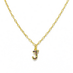 rainbow letter necklace, collar de letra arcoiris