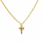 rainbow letter necklace, collar de letra arcoiris