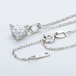 trillion cut diamond necklace / collar moissanita / collier diamant moissanite